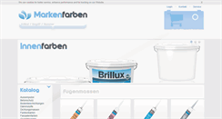 Desktop Screenshot of markenfarben.de